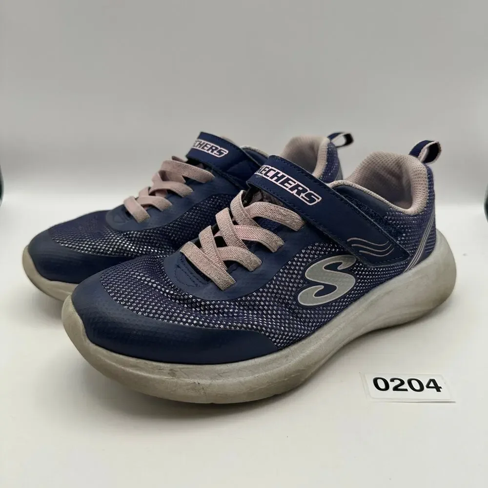 SKECHERS Kids size 4 Blue/Pink Running Shoes